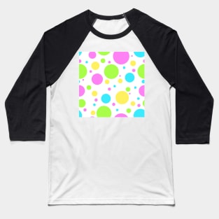 Neon polka dot summer Baseball T-Shirt